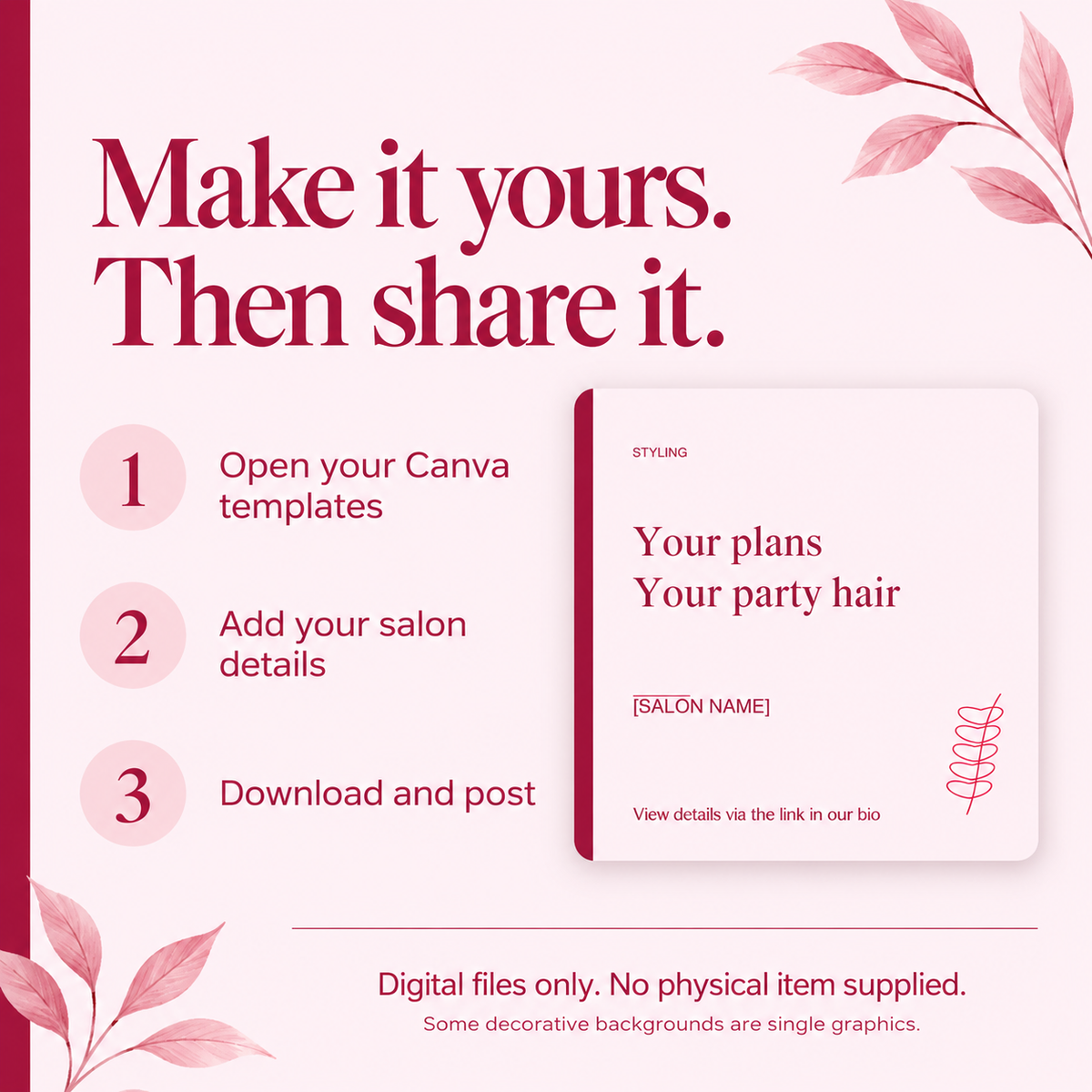 How to open, customise and export the Canva templates