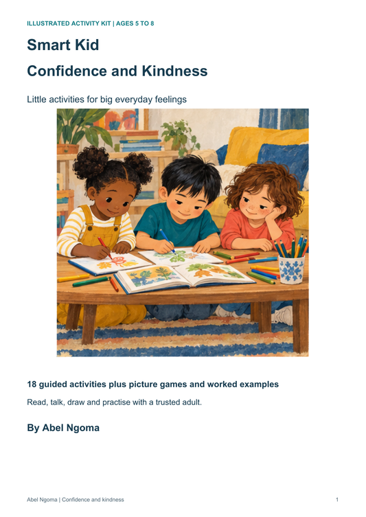 Smart Kid Confidence and Kindness activity book cover